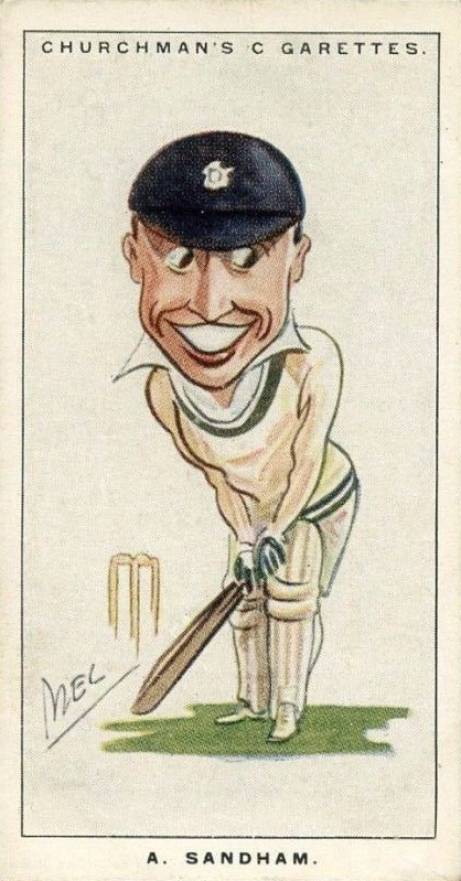 1928 W.A. & A.C. Churchman Men of the Moment-Small A. Sandham #22 Other Sports Card