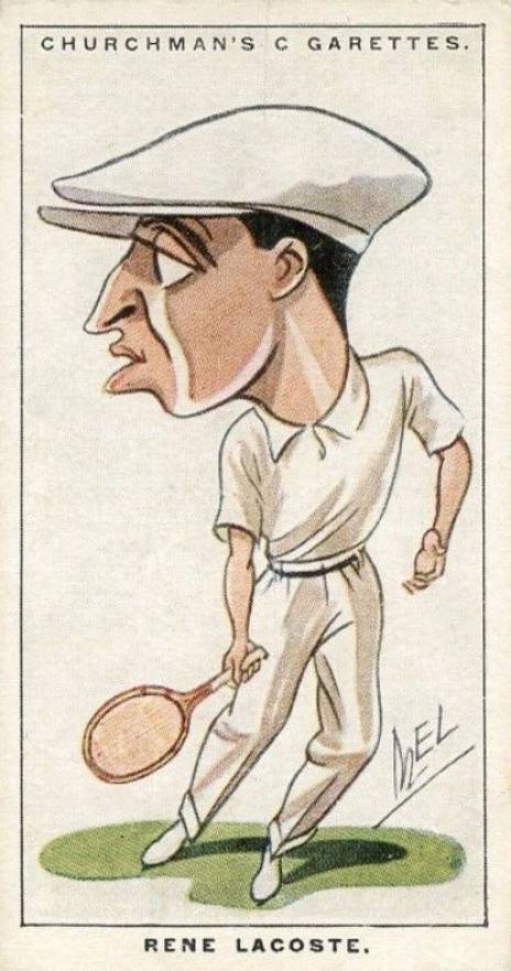 1928 W.A. & A.C. Churchman Men of the Moment-Small Rene LaCoste #40 Other Sports Card