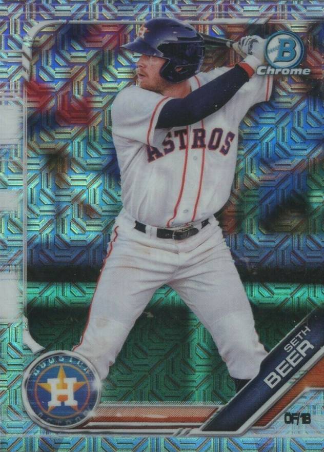 2019 Bowman Mega Box Chrome Seth Beer #14 Baseball Card