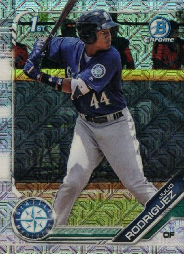 2019 Bowman Mega Box Chrome Julio Rodriguez #33 Baseball Card
