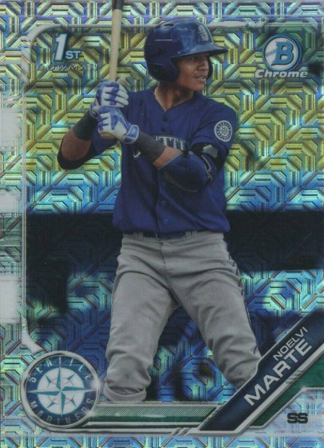 2019 Bowman Mega Box Chrome Noelvi Marte #97 Baseball Card