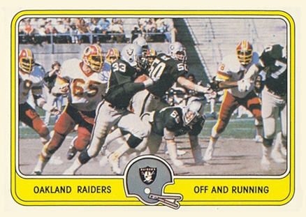 1981 Fleer Team Action Raiders-Off and Running #39 Football Card