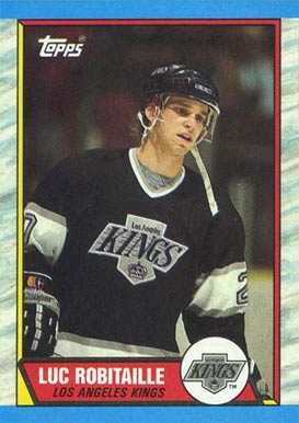 1989 Topps Luc Robitaille #88 Hockey Card