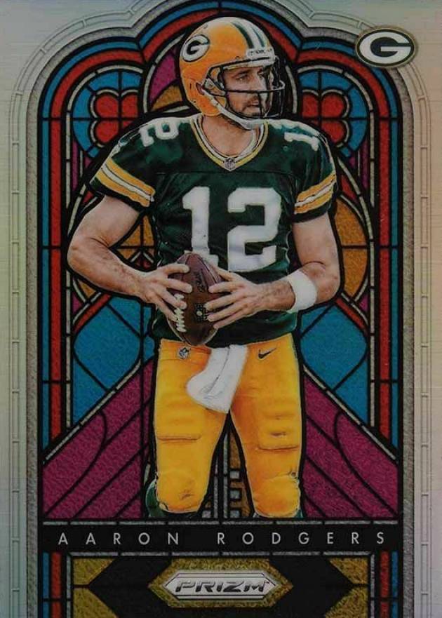 2018 Panini Prizm Stained Glass Aaron Rodgers #SG-2 Football Card
