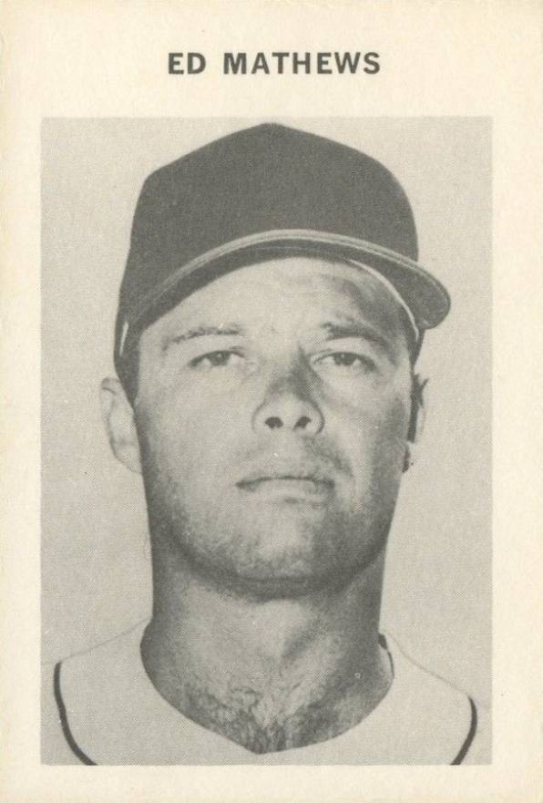 1969 Milton Bradley Ed Mathews #169 Baseball Card
