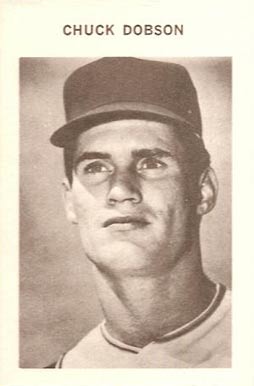 1969 Milton Bradley Chuck Dobson #74 Baseball Card