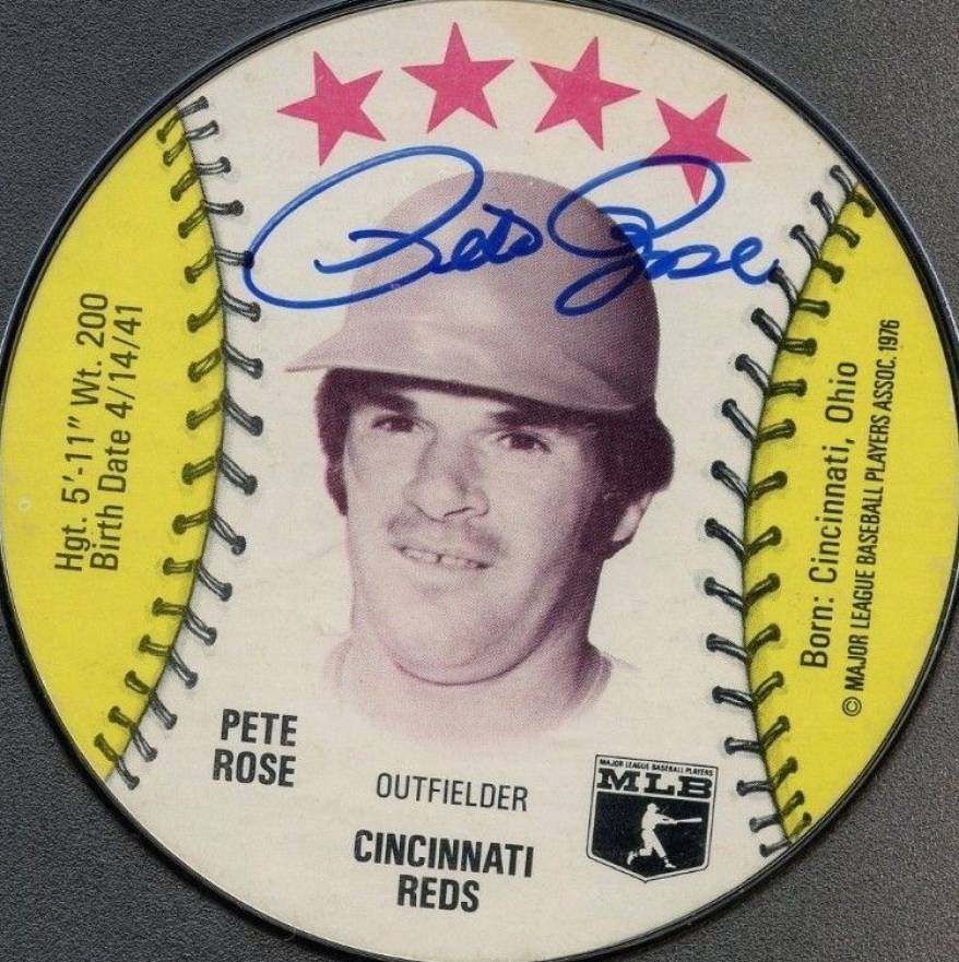 1976 Orbaker's Disc Pete Rose # Baseball Card