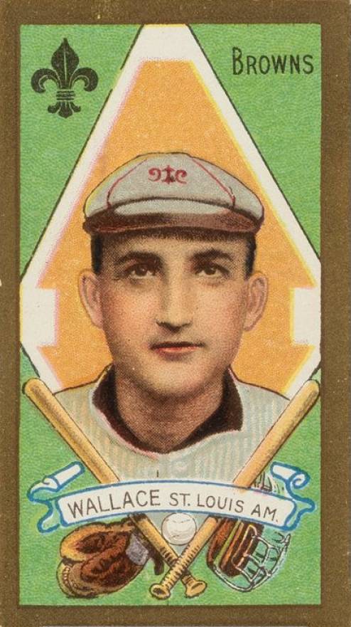 1911 Gold Borders Bobby Wallace #206 Baseball Card