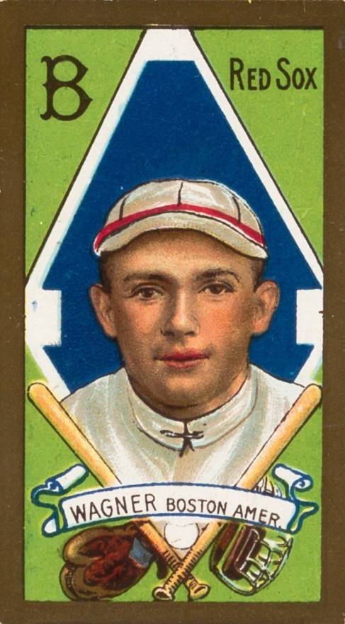 1911 Gold Borders Heinie Wagner #205 Baseball Card