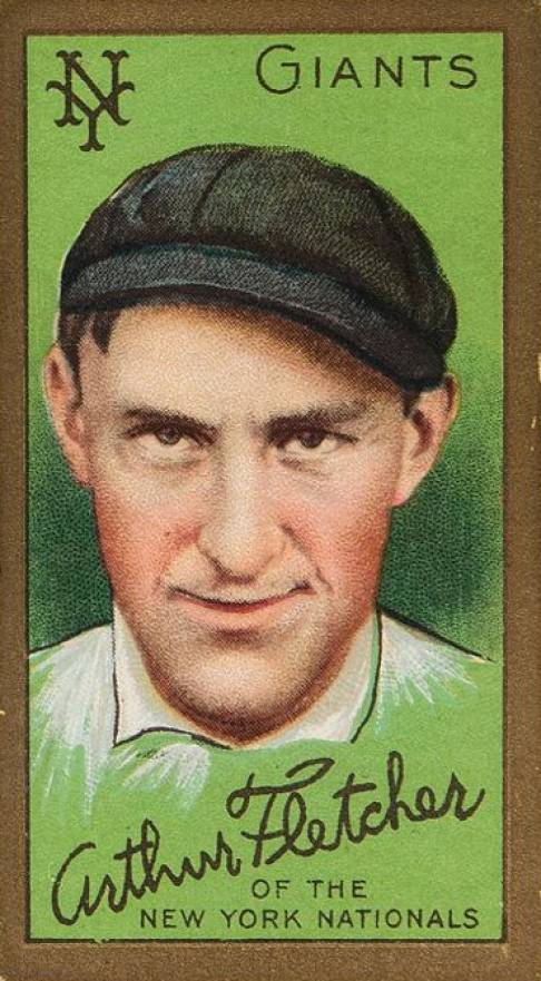 1911 Gold Borders Arthur Fletcher #69 Baseball Card