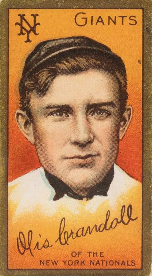 1911 Gold Borders Otis Crandall #43 Baseball Card