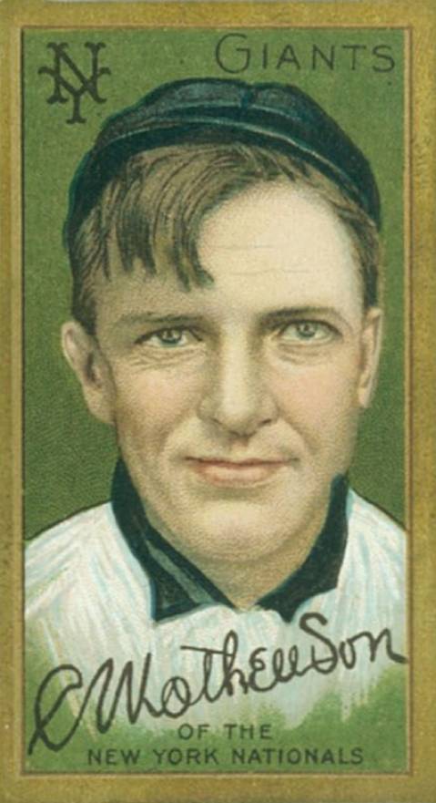 1911 Gold Borders Chirsty Mathewson #133 Baseball Card