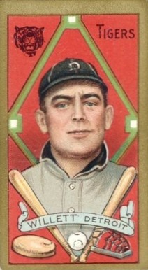 1911 Gold Borders Ed Willett #215 Baseball Card