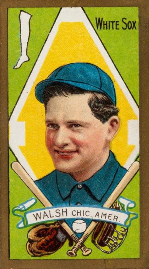 1911 Gold Borders Ed Walsh #209 Baseball Card
