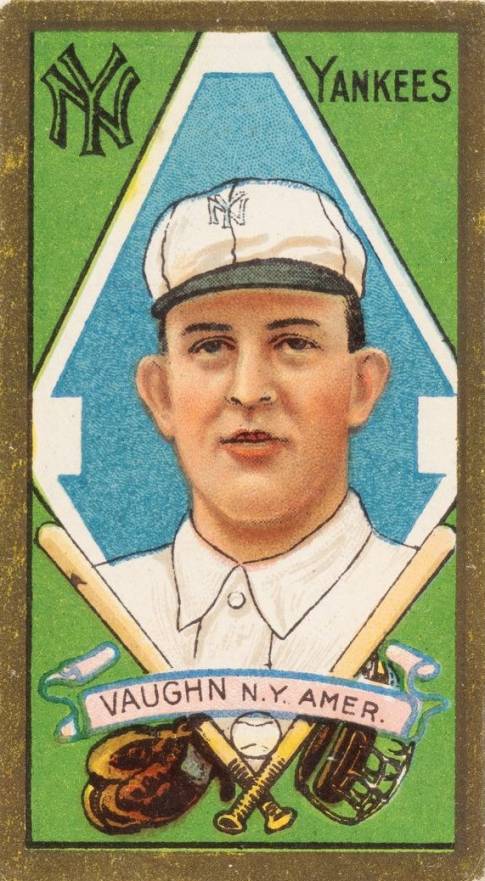 1911 Gold Borders James Vaughn #204 Baseball Card