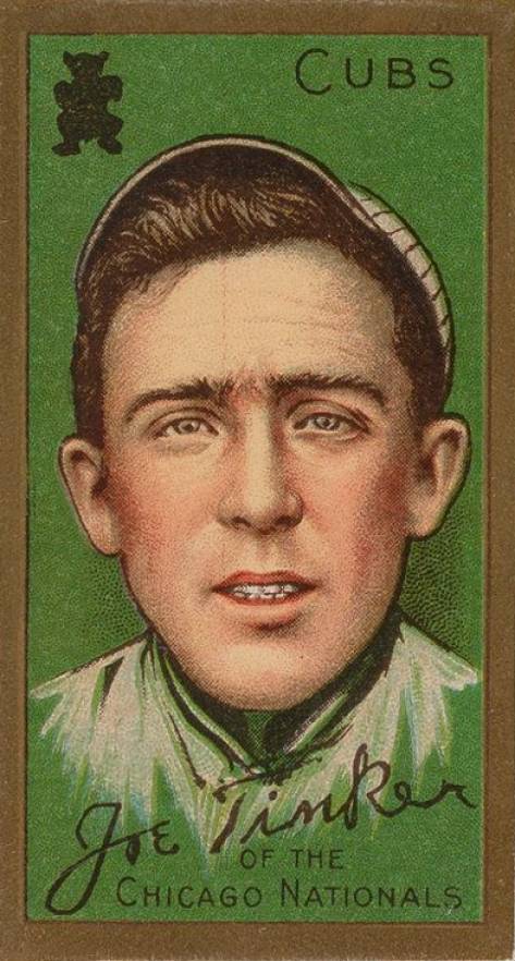 1911 Gold Borders Joe Tinker #201 Baseball Card