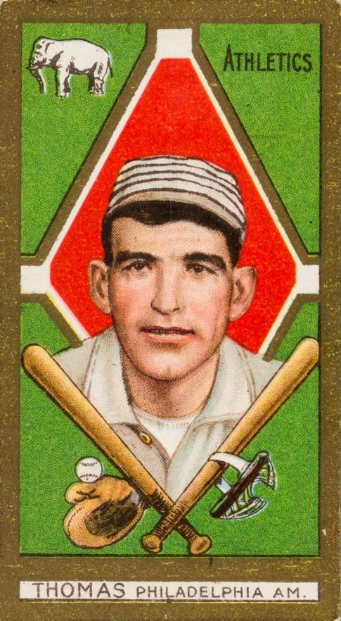 1911 Gold Borders Ira Thomas #200 Baseball Card