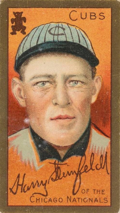 1911 Gold Borders Harry Steinfeldt #192 Baseball Card