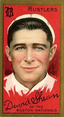 1911 Gold Borders David Shean #183 Baseball Card