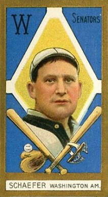 1911 Gold Borders Germany Schaefer #177 Baseball Card