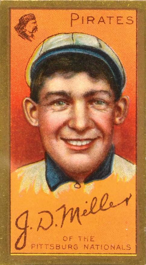 1911 Gold Borders J. D. Miller #147 Baseball Card