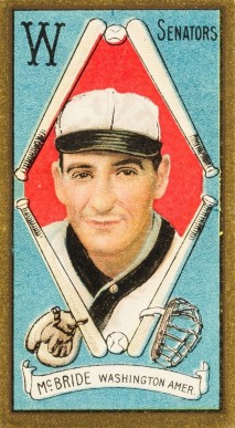1911 Gold Borders George McBride #136 Baseball Card