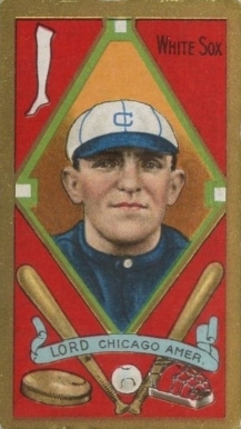 1911 Gold Borders Harry Lord #128 Baseball Card