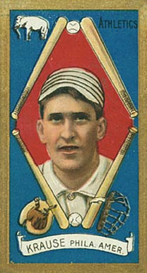 1911 Gold Borders Harry Krause #113 Baseball Card