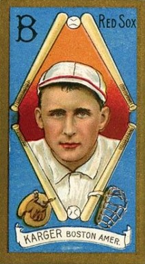 1911 Gold Borders Ed Karger #107 Baseball Card