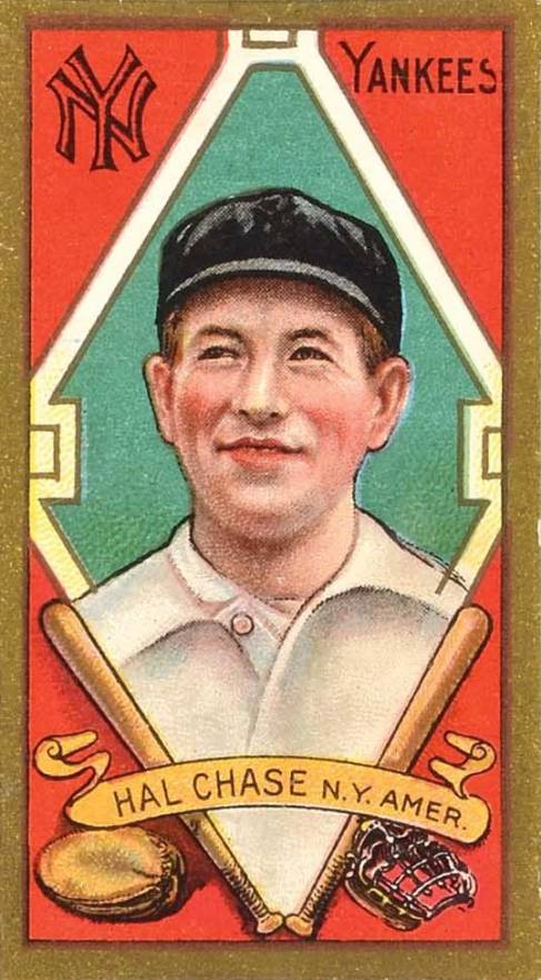 1911 Gold Borders Hal Chase #33 Baseball Card
