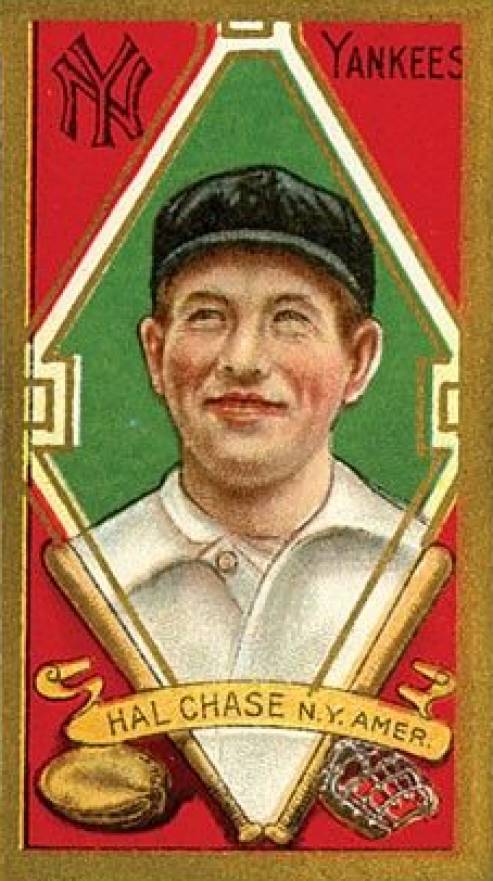 1911 Gold Borders Hal Chase #32 Baseball Card