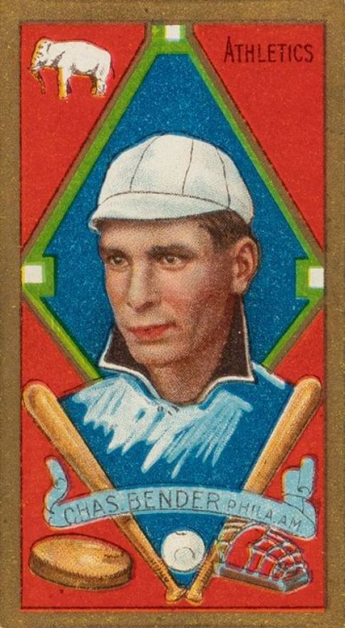1911 Gold Borders Chas. Bender #17 Baseball Card