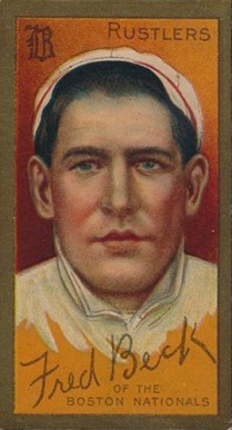 1911 Gold Borders Fred Beck #14 Baseball Card