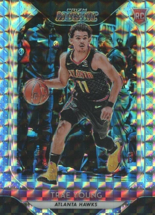 2018 Panini Prizm Mosaic Trae Young #93 Basketball Card