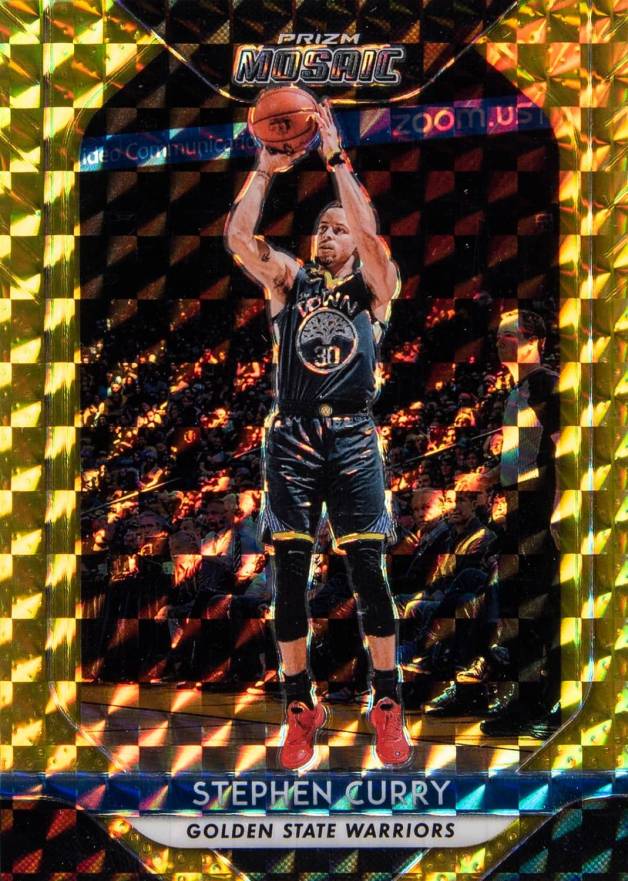 2018 Panini Prizm Mosaic Stephen Curry #90 Basketball Card