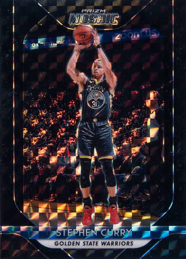 2018 Panini Prizm Mosaic Stephen Curry #90 Basketball Card