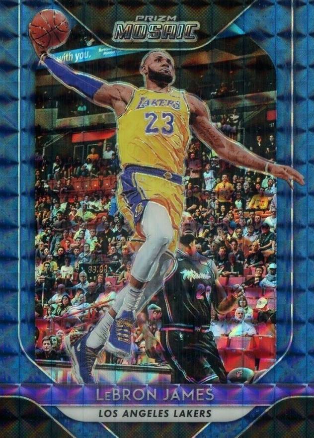 2018 Panini Prizm Mosaic LeBron James #65 Basketball Card