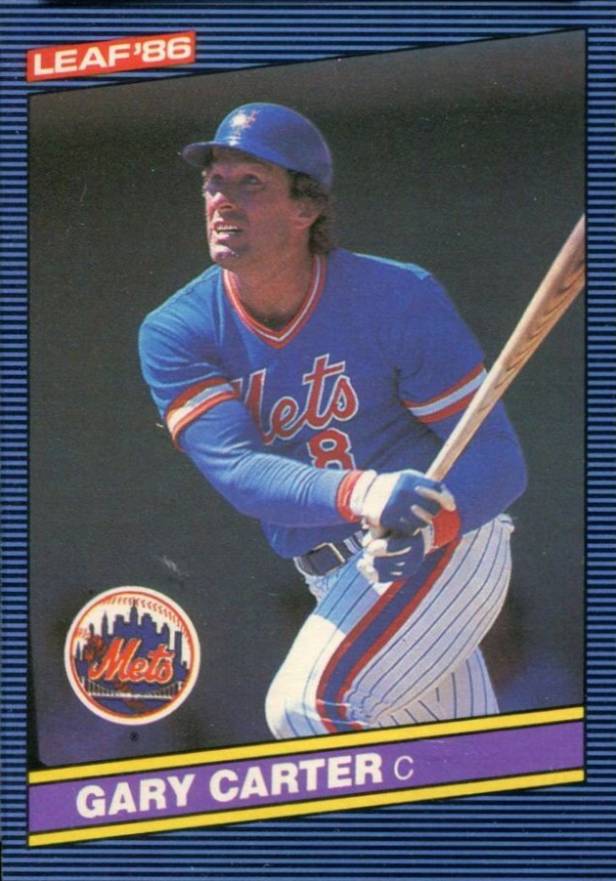1986 Leaf Gary Carter #63 Baseball Card