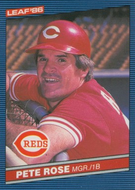 1986 Leaf Pete Rose #53 Baseball Card