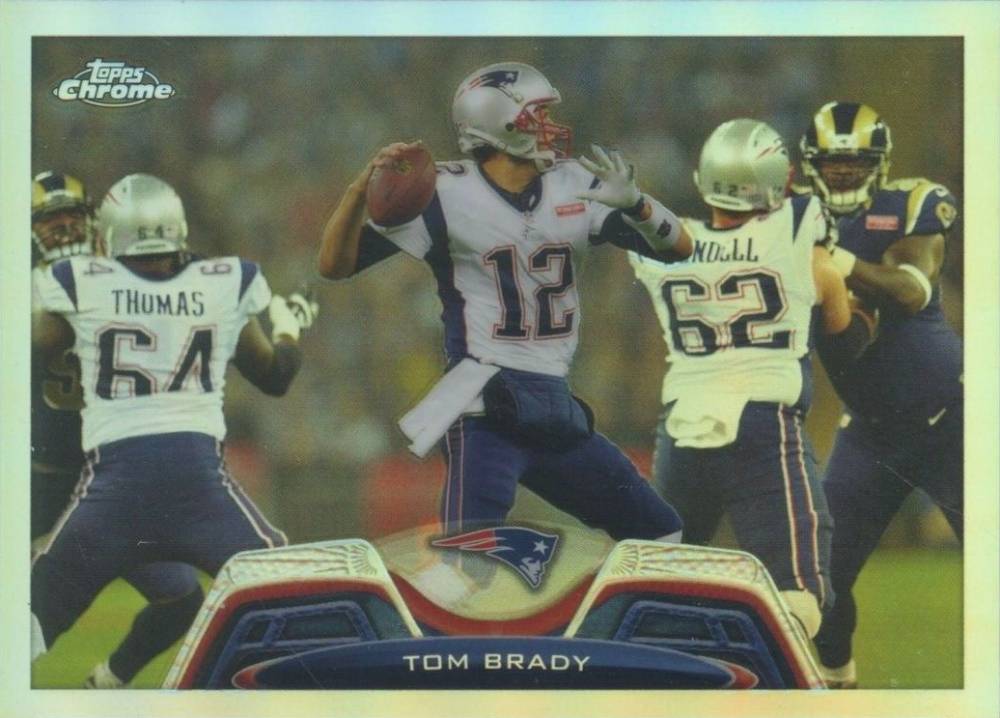 2013 Topps Chrome Tom Brady #50 Football Card