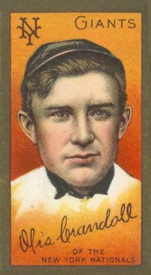 1911 Gold Borders Drum Otis Crandall #43 Baseball Card