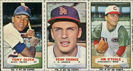 1965 Bazooka Panel Oliva/Chance/O'Toole #2 Baseball Card