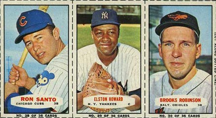 1965 Bazooka Panel Santo/Howard/Robinson #10 Baseball Card