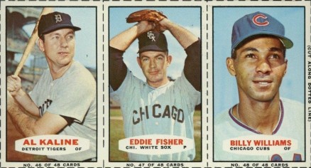 1966 Bazooka Panel Kaline/Fisher/Williams # Baseball Card