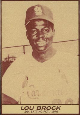 1971 Milk Duds Lou Brock # Baseball Card