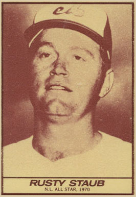 1971 Milk Duds Rusty Staub # Baseball Card