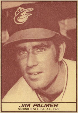 1971 Milk Duds Jim Palmer # Baseball Card
