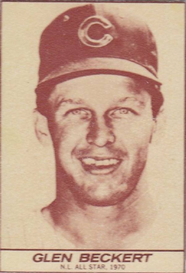 1971 Milk Duds Glenn Beckert # Baseball Card