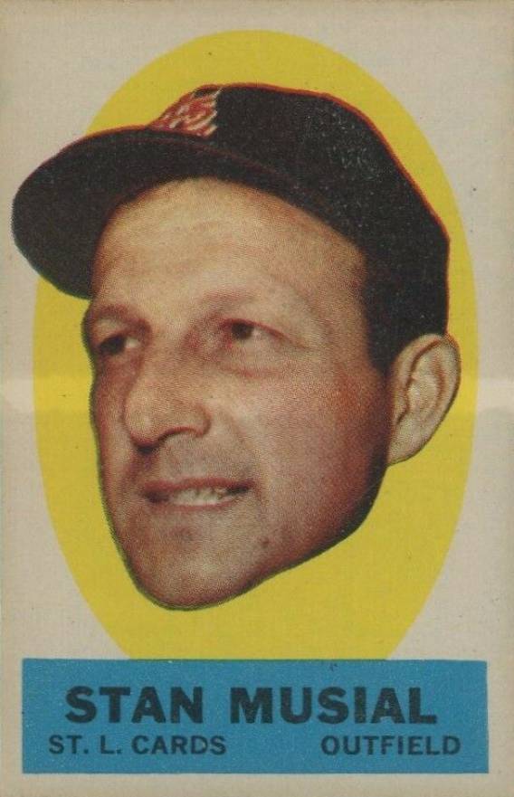 1963 Topps Peel-Offs Stan Musial # Baseball Card