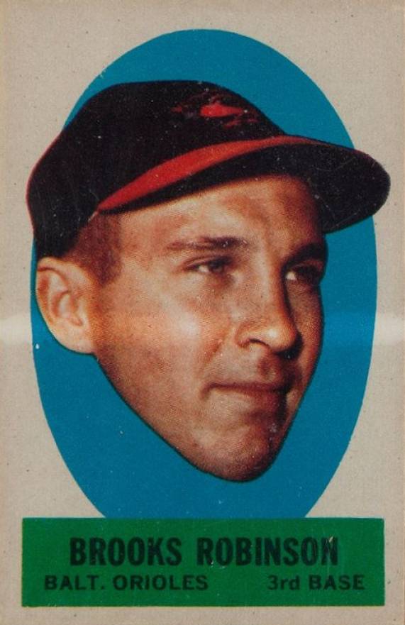1963 Topps Peel-Offs Brooks Robinson # Baseball Card